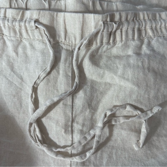 Charter Club Luxury Linen Pants Women’s Size XL X-Large Beige Summer Relaxed EUC - Picture 7 of 10